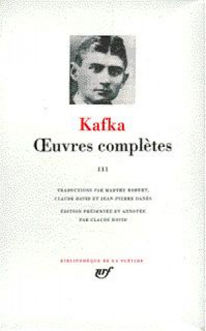 Knjiga Œuvres complètes Kafka