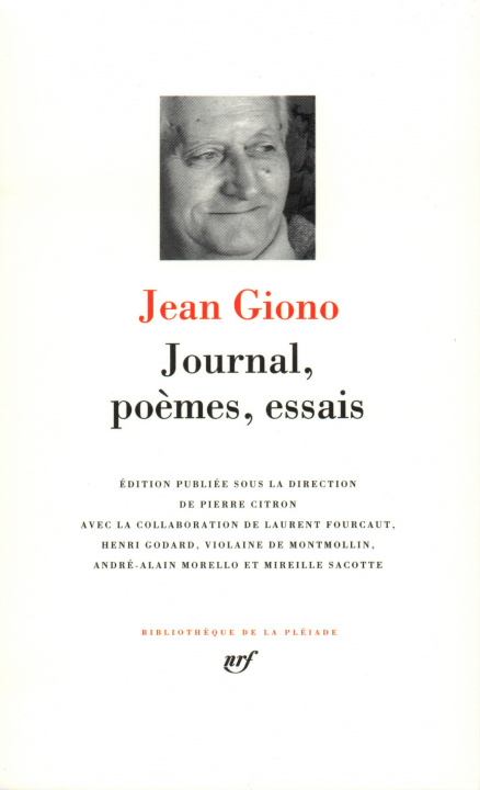 Kniha Journal - Poèmes - Essais Giono