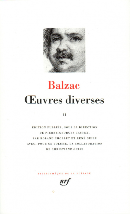 Книга Œuvres diverses Balzac