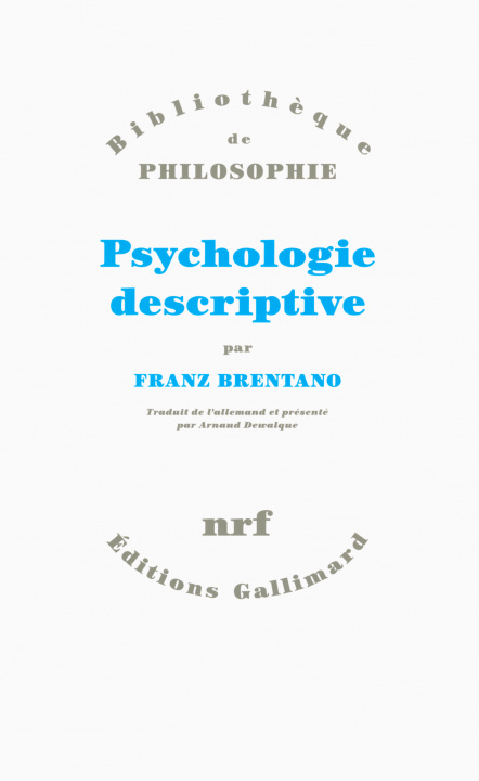 Książka Psychologie descriptive Brentano