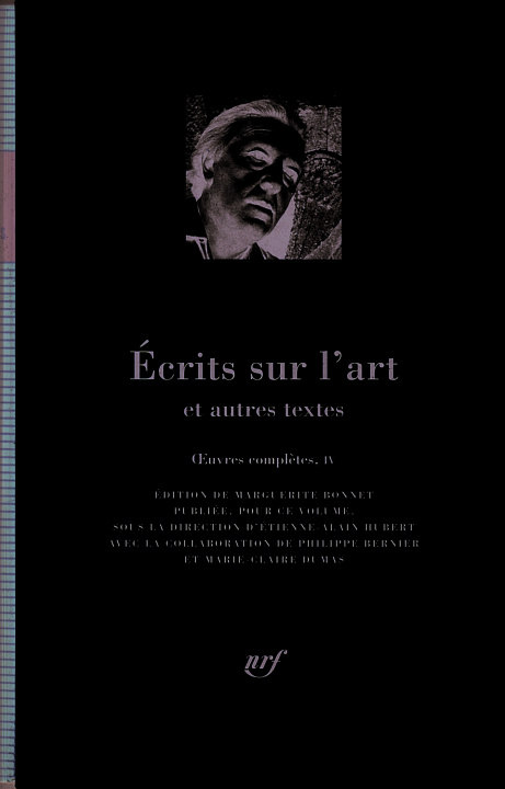Carte Écrits sur l'art et autres textes Breton