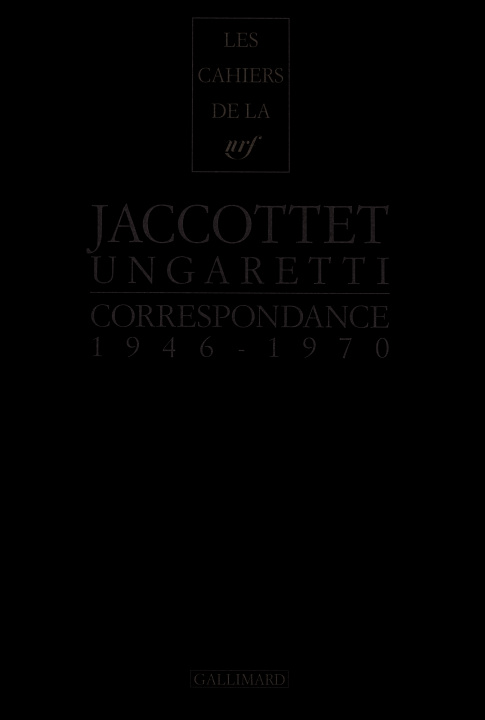 Libro Correspondance Ungaretti
