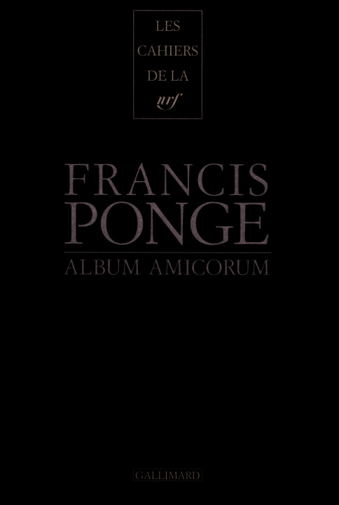 Book Album amicorum Ponge