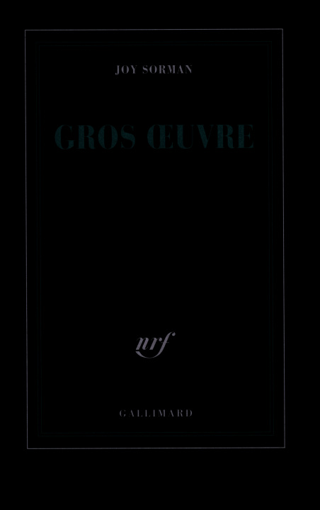 Book Gros oeuvre Sorman