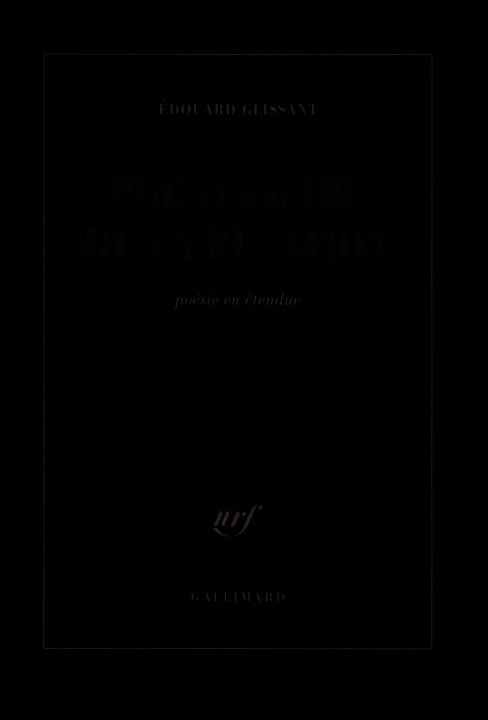Könyv Philosophie de la Relation Glissant