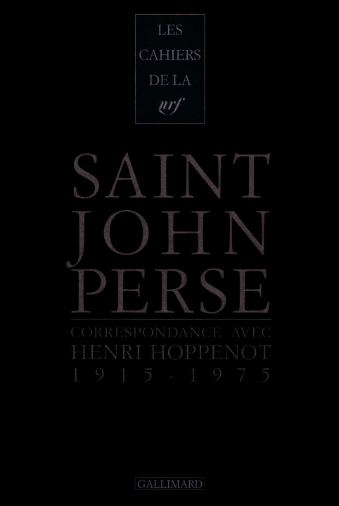 Book Correspondance Saint-John Perse