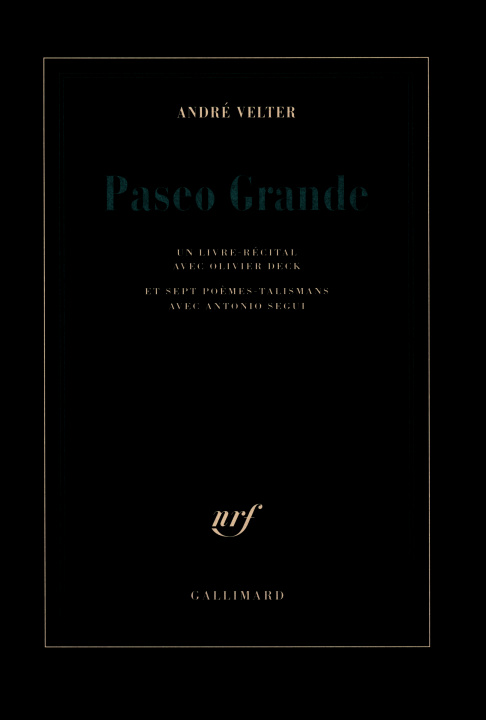 Knjiga Paseo Grande Velter