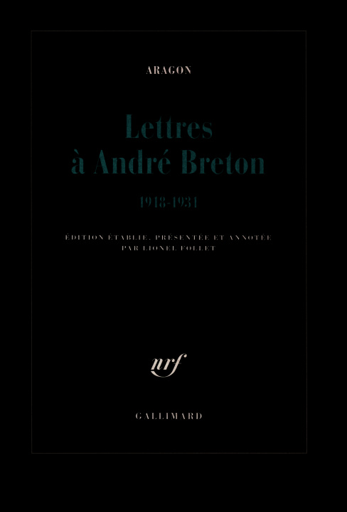 Kniha Lettres à André Breton Aragon