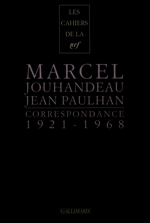 Book Correspondance Jouhandeau