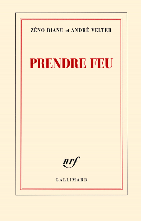 Buch Prendre feu Velter