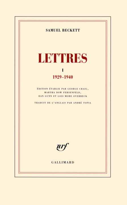 Knjiga Lettres, vol.1 (1929-1940) Beckett