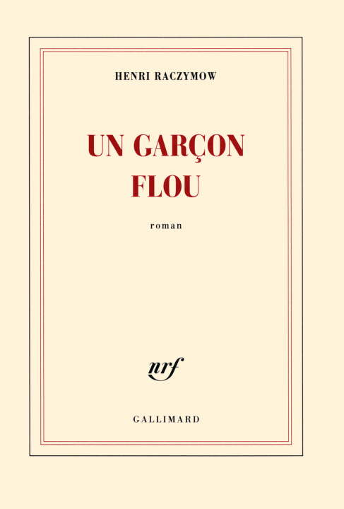 Knjiga Un garçon flou Raczymow
