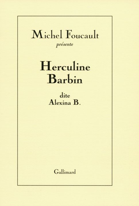 Kniha Herculine Barbin dite Alexina B. Foucault