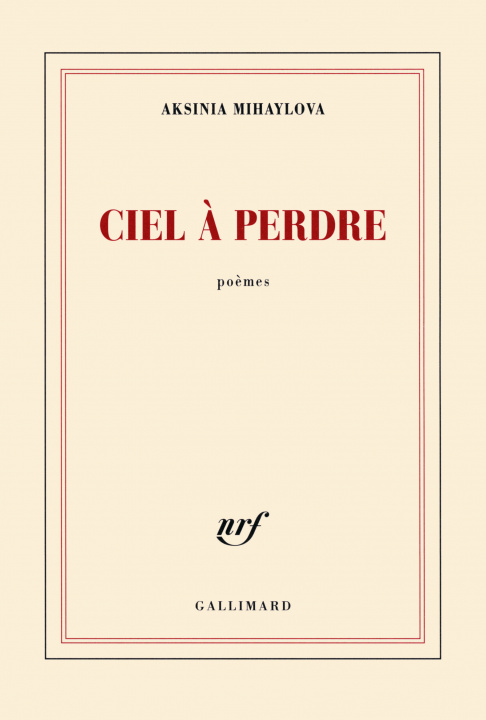 Knjiga Ciel a perdre Mihaylova