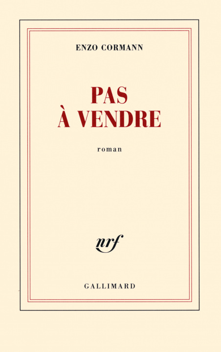 Boek Pas à vendre Cormann