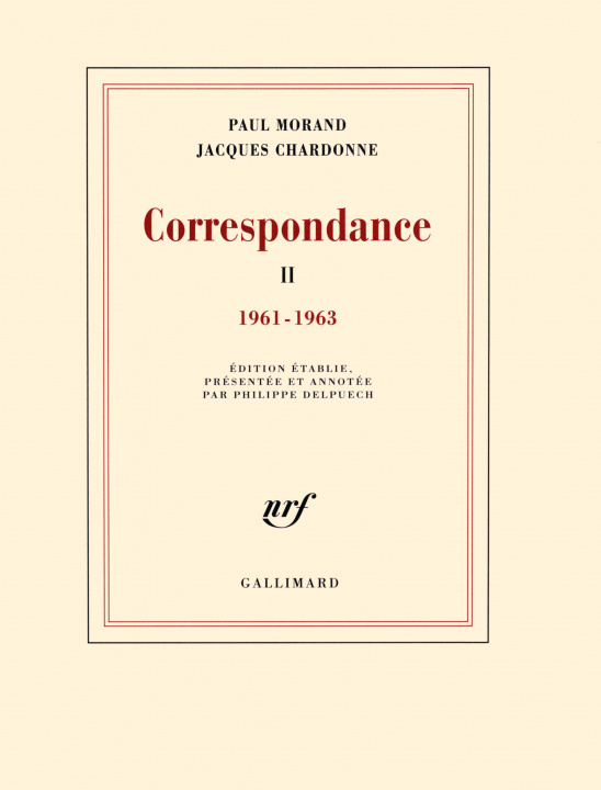 Könyv Correspondance 2 Morand