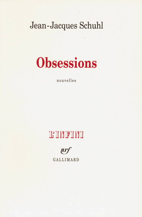 Knjiga OBSESSIONS SCHUHL