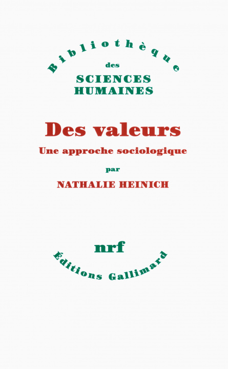 Knjiga Des valeurs Heinich