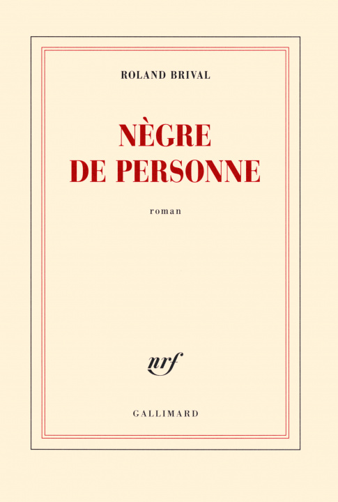 Kniha Negre de personne Brival