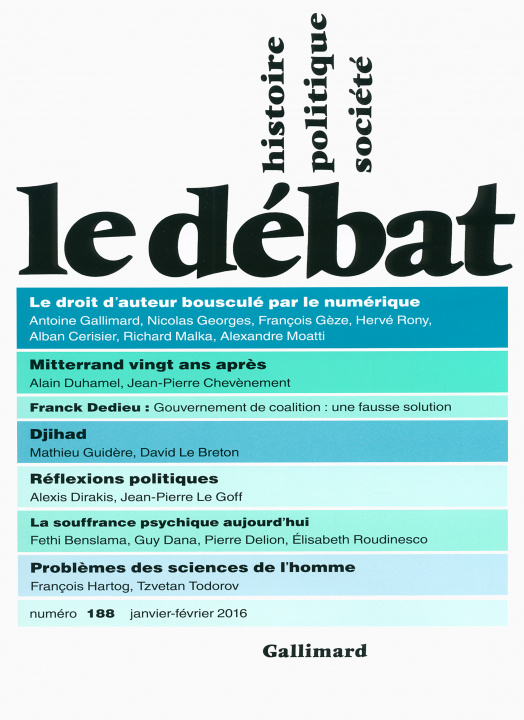 Knjiga Le Débat 