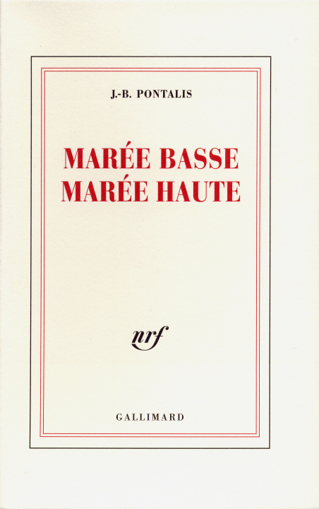 Book MAREE BASSE, MAREE HAUTE PONTALIS