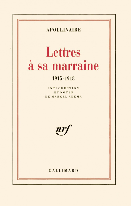 Kniha Lettres à sa marraine Apollinaire
