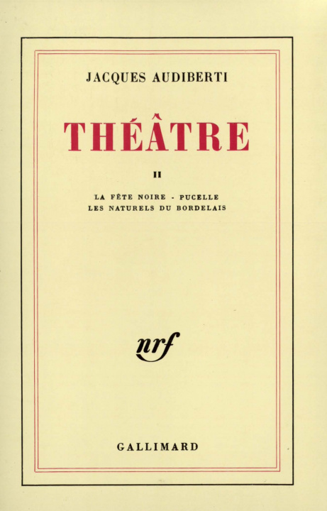Boek Théâtre Audiberti