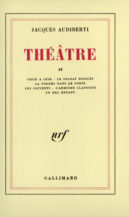 Livro Théâtre Audiberti
