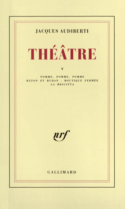 Knjiga Théâtre Audiberti