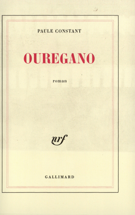 Knjiga Ouregano Constant