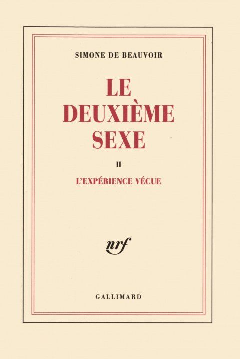 Kniha Le deuxième sexe Beauvoir