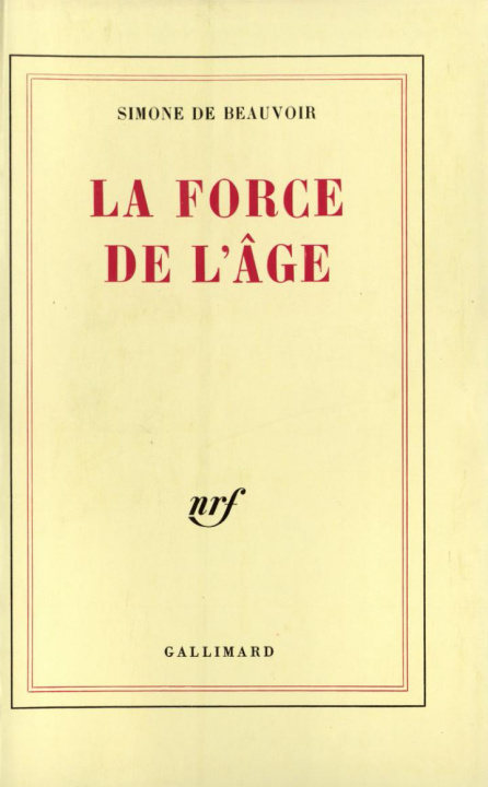 Knjiga La force de l'âge Beauvoir