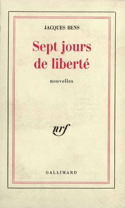 Kniha Sept jours de liberté Bens