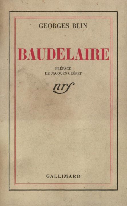 Libro BAUDELAIRE BLIN