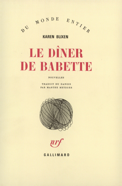 Kniha Le Dîner de Babette Blixen