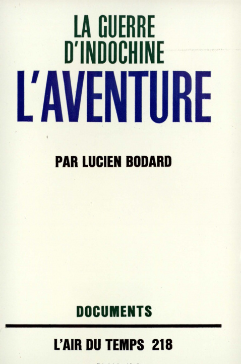 Knjiga L'Aventure Bodard