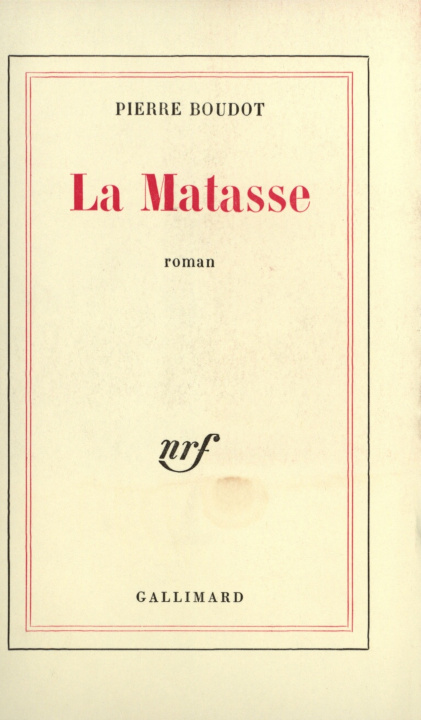 Kniha La Matasse Boudot