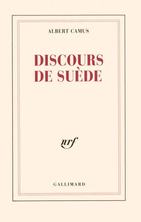 Knjiga Discours de Suède Camus