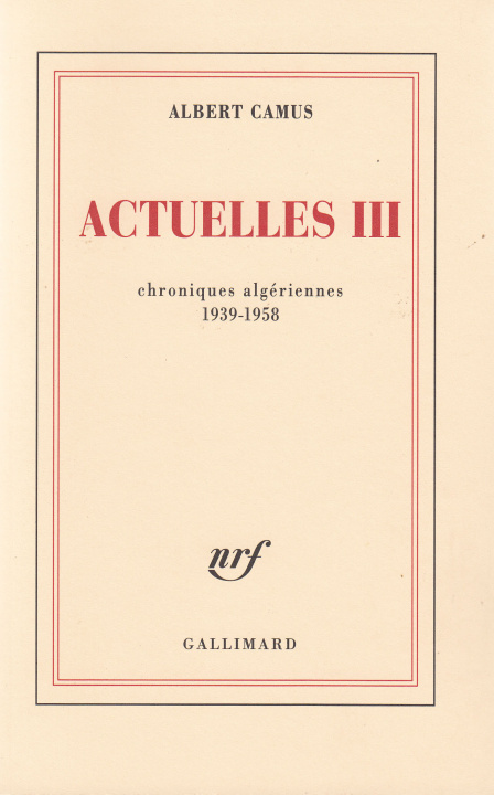 Βιβλίο Actuelles Camus