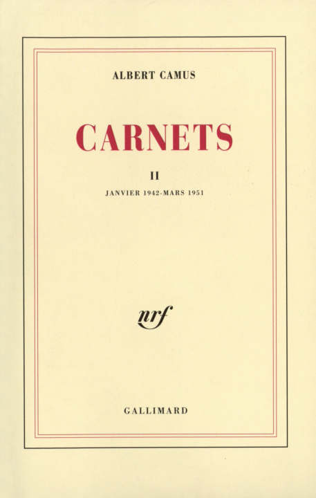 Book Carnets Camus