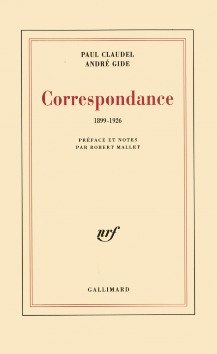 Kniha Correspondance Gide