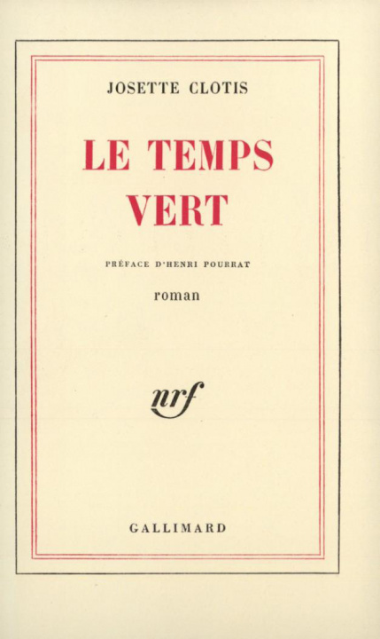 Book Le Temps vert Clotis