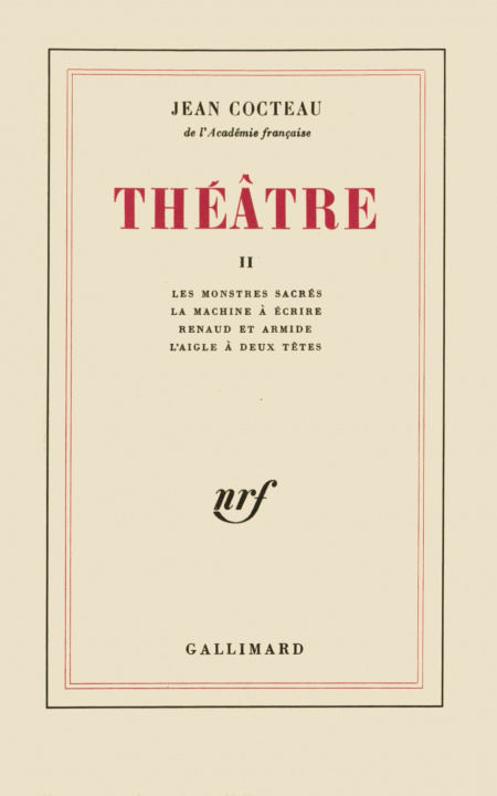 Kniha Théâtre Cocteau
