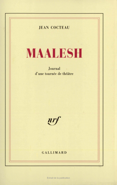 Kniha Maalesh Cocteau