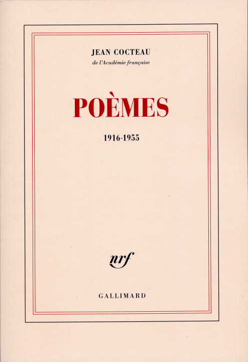 Kniha Poèmes Cocteau