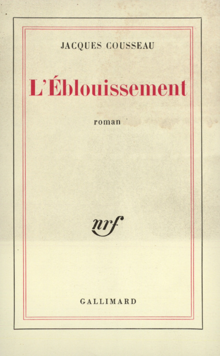 Libro L'Éblouissement Cousseau