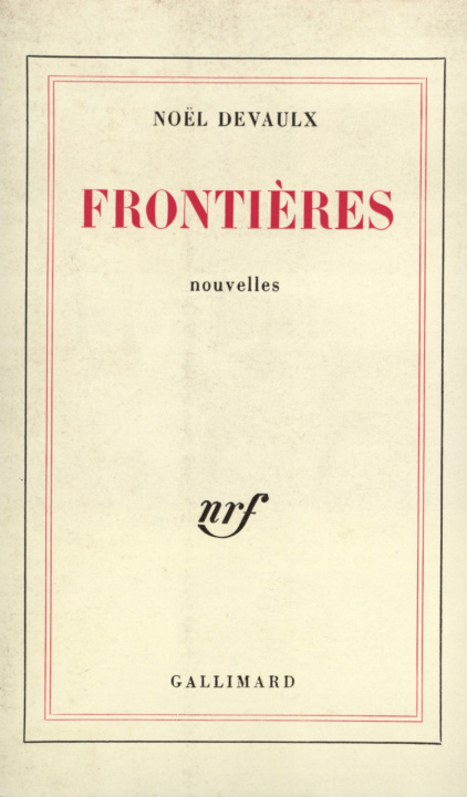 Livro Frontières Devaulx