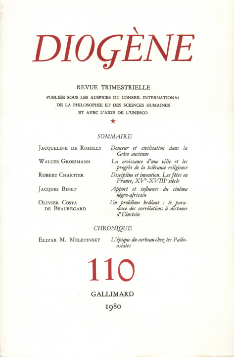 Knjiga Diogène COLLECTIFS GALL