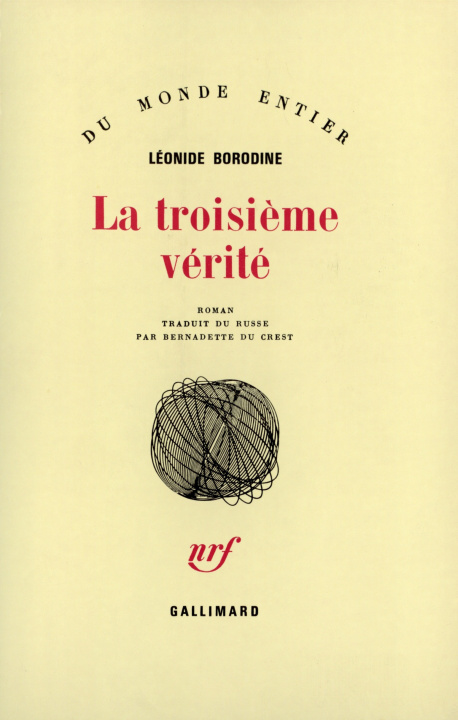 Knjiga La troisième vérité Borodine