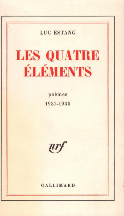 Boek Les Quatre Éléments Estang